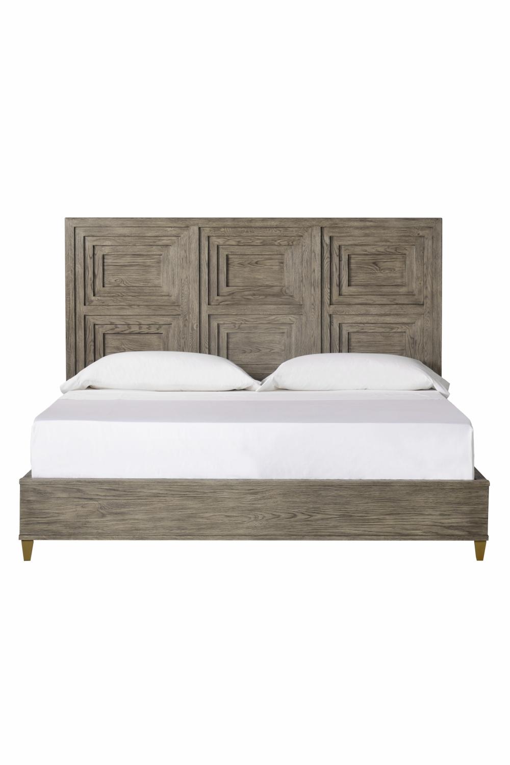 Beds | Layered Frame Oak Queen Bed Bed & Bath Beds