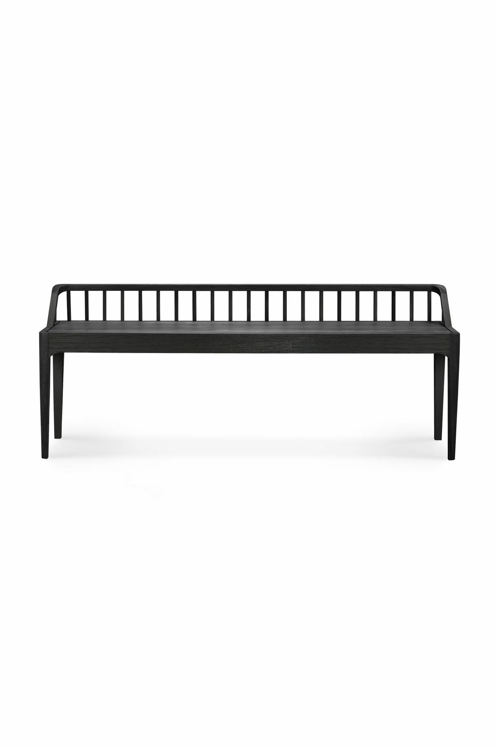 Benches | Modern Nordic Black Oak Bench Benches Benches