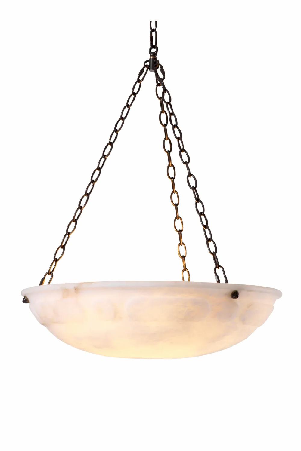 Chandeliers | Round Alabaster Hanging Lamp Chandeliers Chandeliers