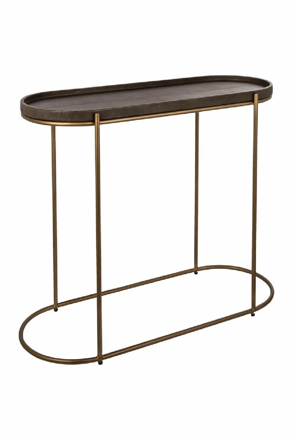 Console Tables | Brown Leather Console Table Console Tables Console Tables