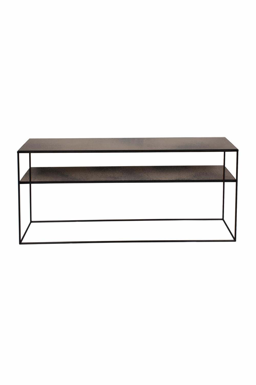 Console Tables | Mirrored 2-Level Console Table L Console Tables Console Tables