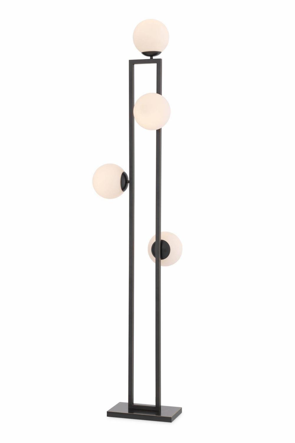 Floor Lamps | Bronze White Globe Floor Lamp Floor Lamps Floor Lamps