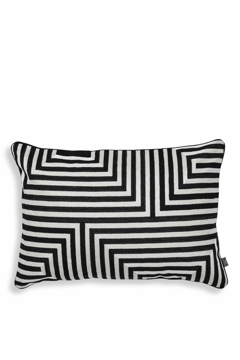 Pillows & Throws | Black & White Rectangular Pillow Home Decor Pillows & Throws