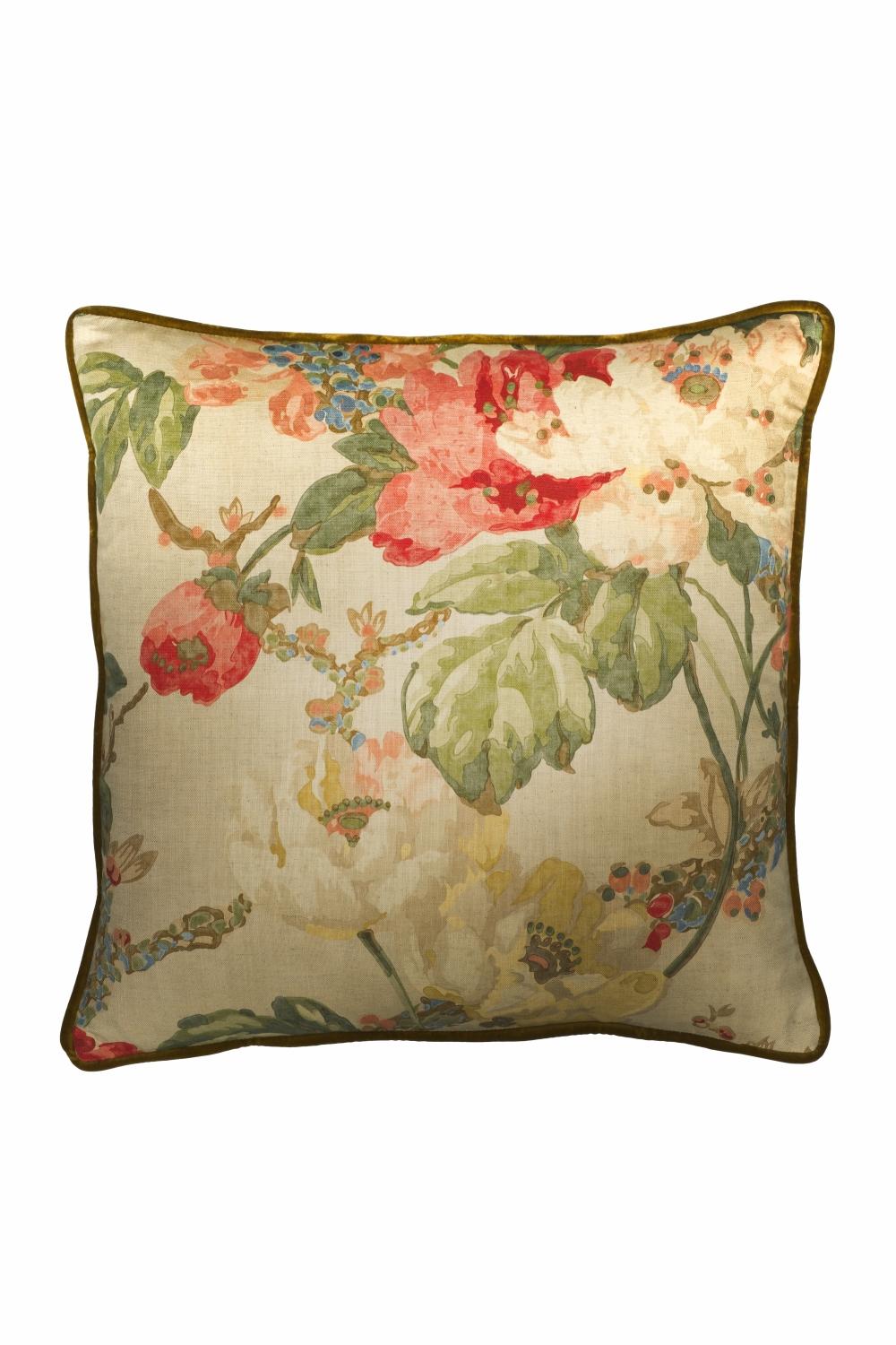 Pillows & Throws | Floral Cotton Cushion Home Decor Pillows & Throws