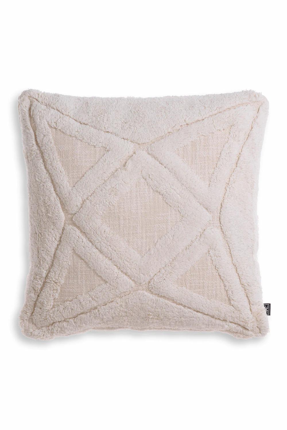 Pillows & Throws | Off-White Geometrical Cushion L Home Decor Pillows & Throws