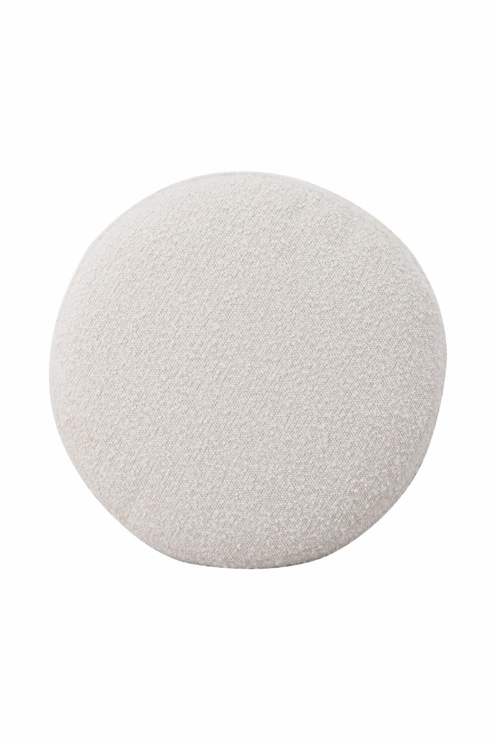 Pillows & Throws | Round White Boucle Pillow Home Decor Pillows & Throws