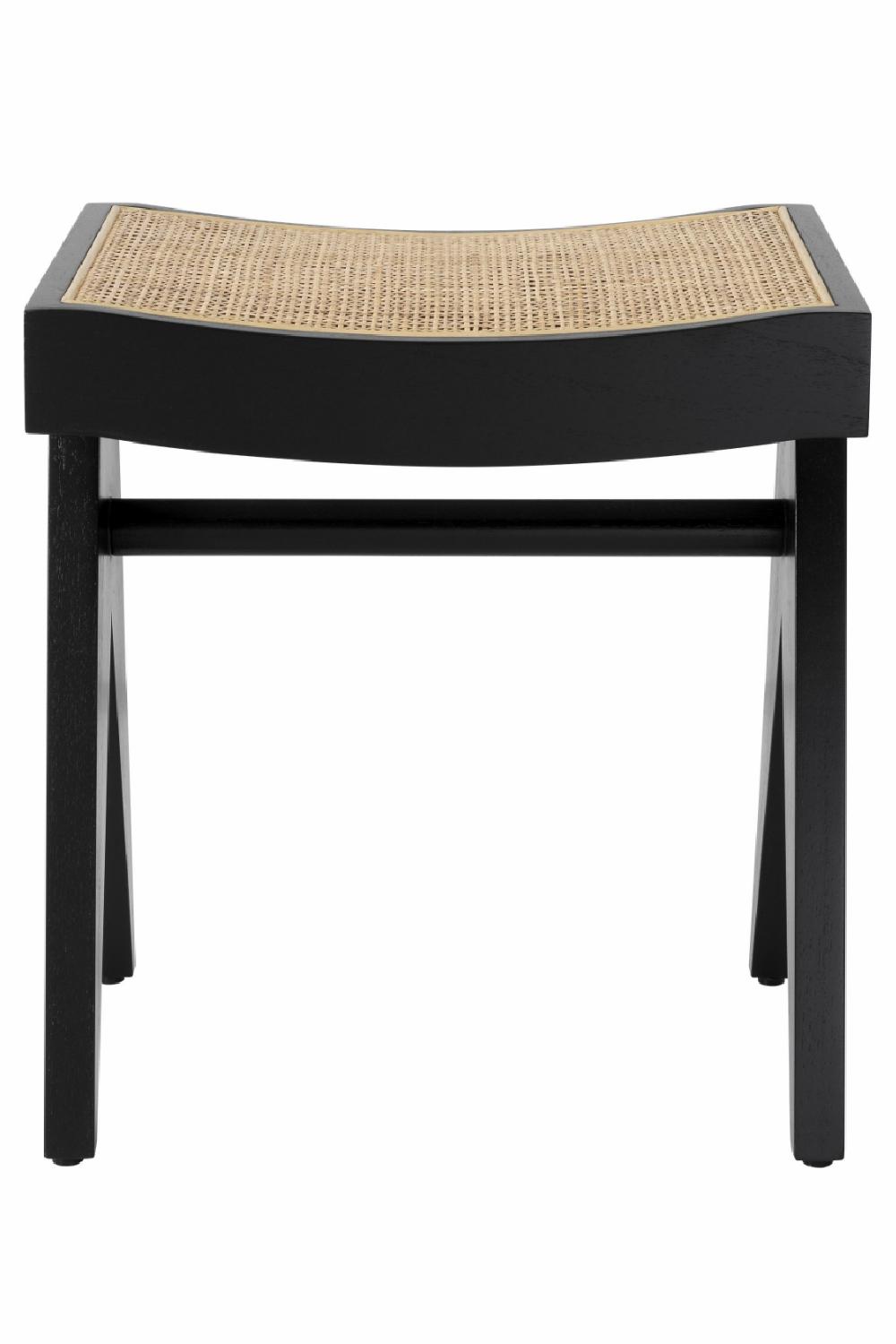 Poufs & Stools | Black Rattan Stool Poufs & Stools Poufs & Stools