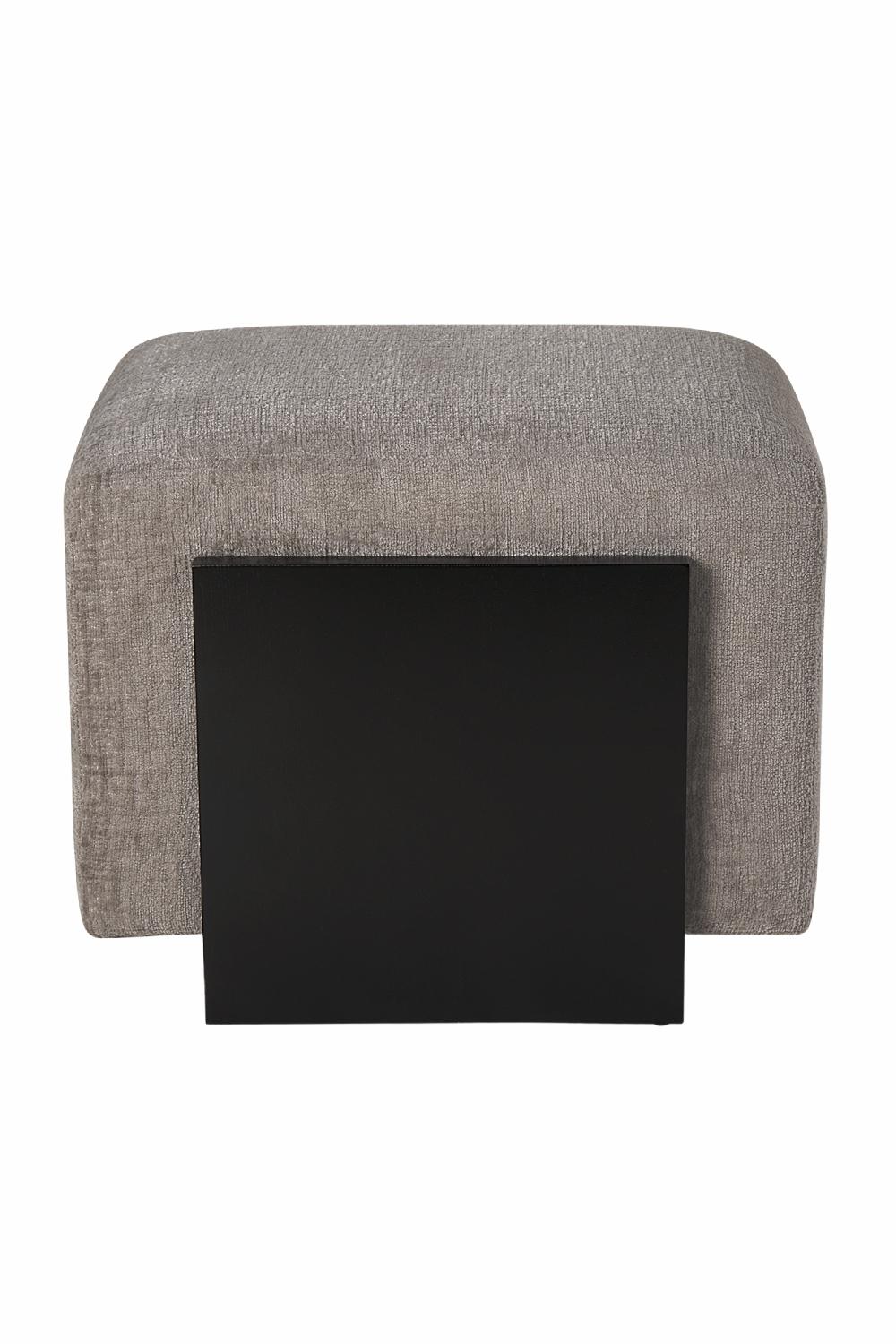 Poufs & Stools | Gray Chenille Stool Poufs & Stools Poufs & Stools