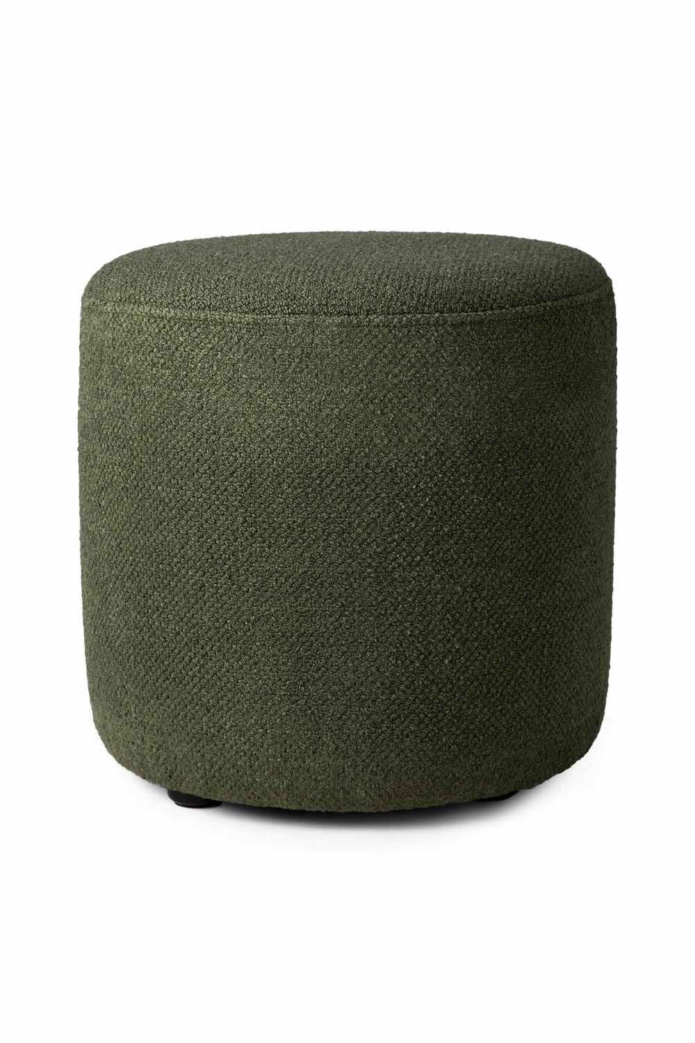 Poufs & Stools | Green Cylindrical Pouf Poufs & Stools Poufs & Stools