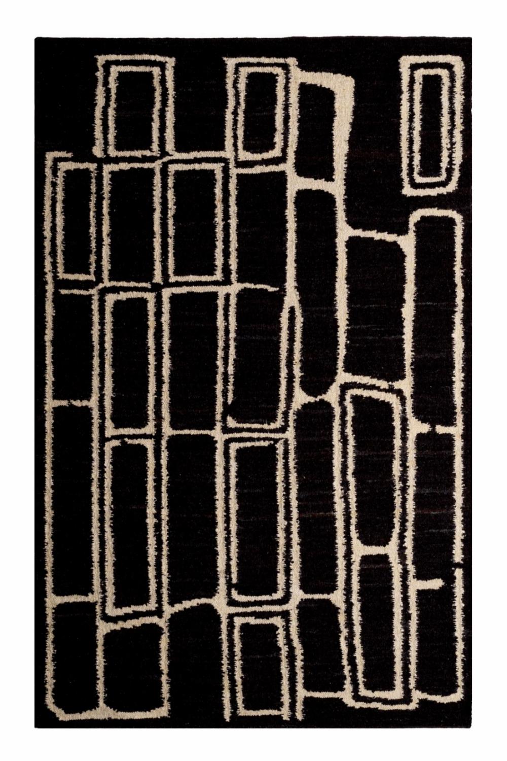 Rugs | Geometric Patterned Wool Carpet Home Decor Rugs