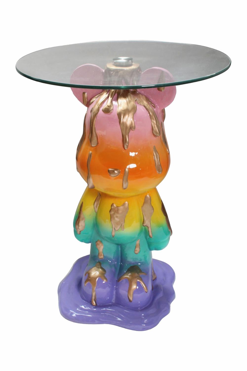 Side Tables | Multicolored Bear End Table Side Tables Side Tables