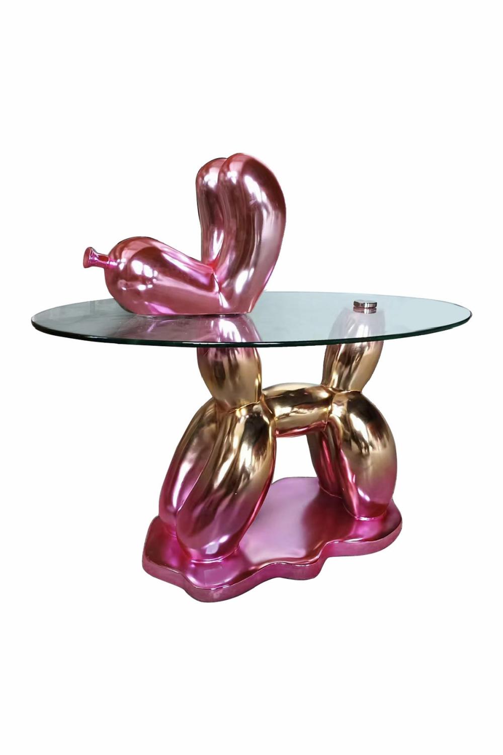 Side Tables | Multicolored Poodle End Table Side Tables Side Tables