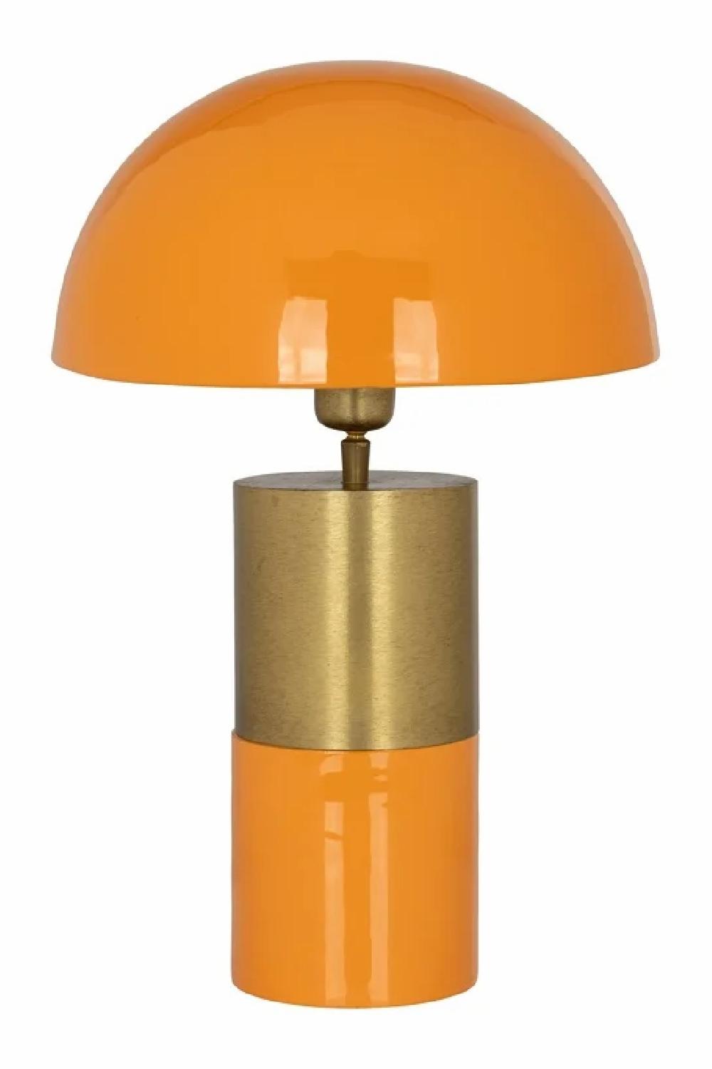 Table Lamps | Orange Domed Table Lamp Lighting Table Lamps