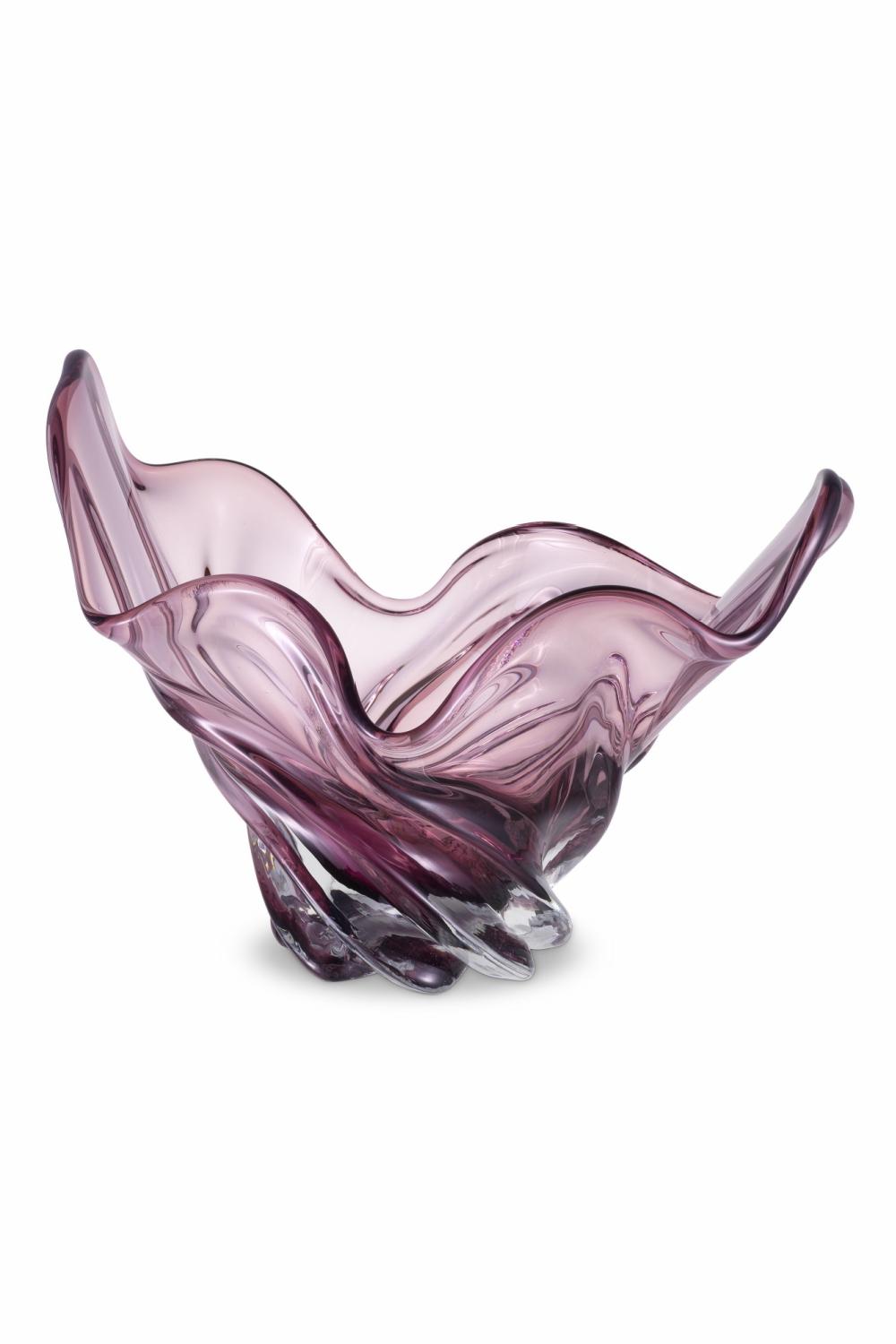 Trays & Bowls | Pale Pink Hand-Blown Bowl Home Decor Trays & Bowls