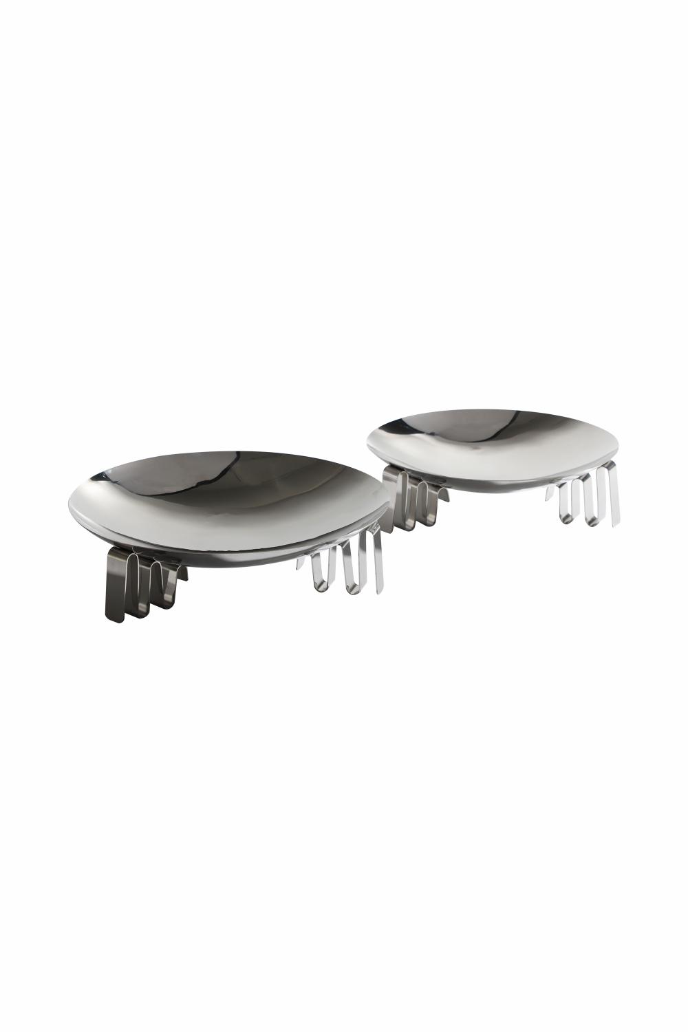 Trays & Bowls | Polished Stainless Steel Tray L Home Decor Trays & Bowls