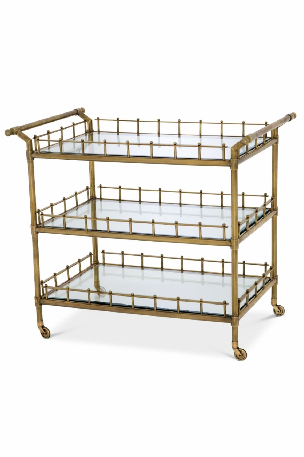 Trolleys | Brass Bar Cart Storage Trolleys