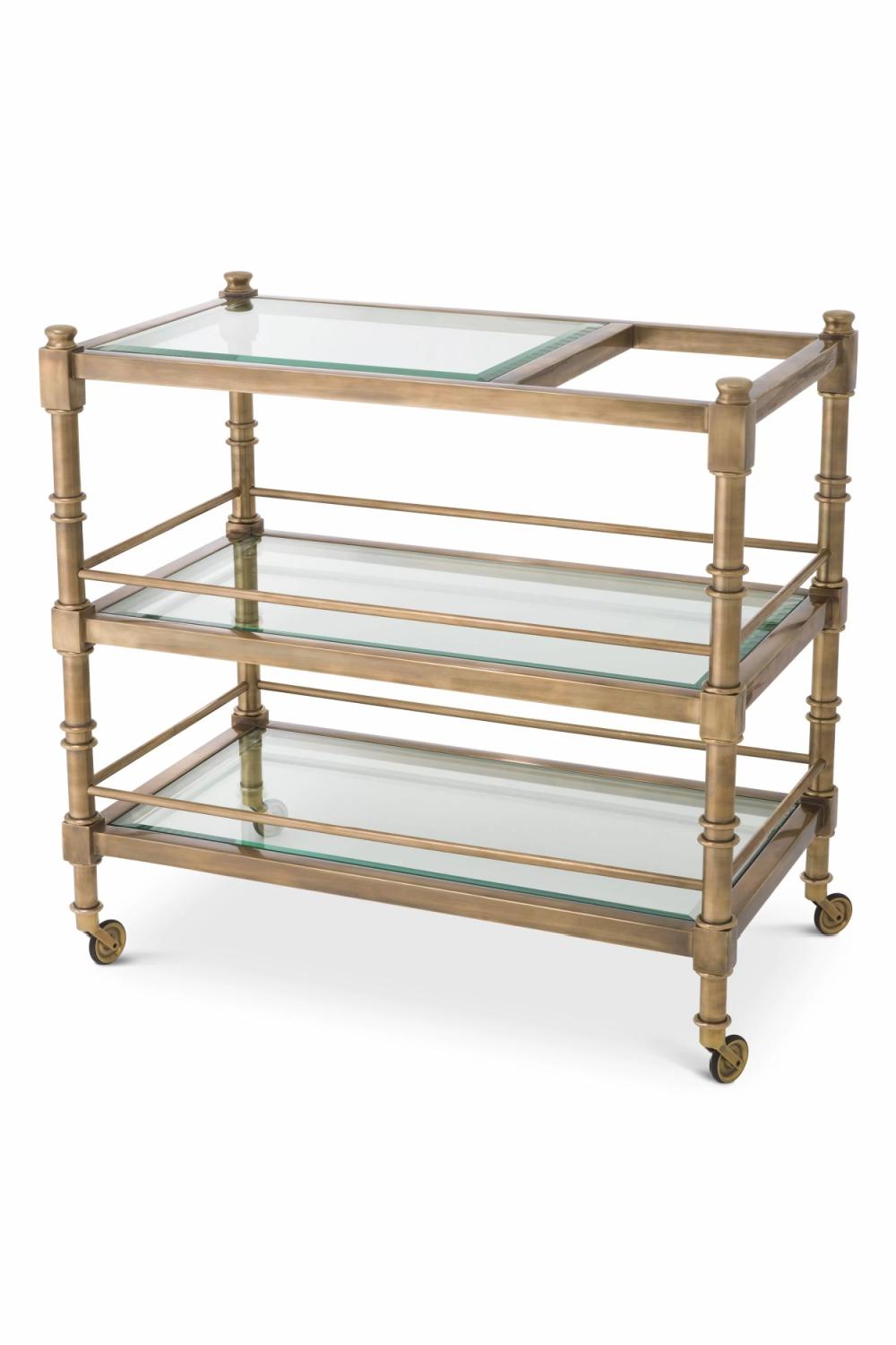 Trolleys | Classic Brass Trolley Storage Trolleys