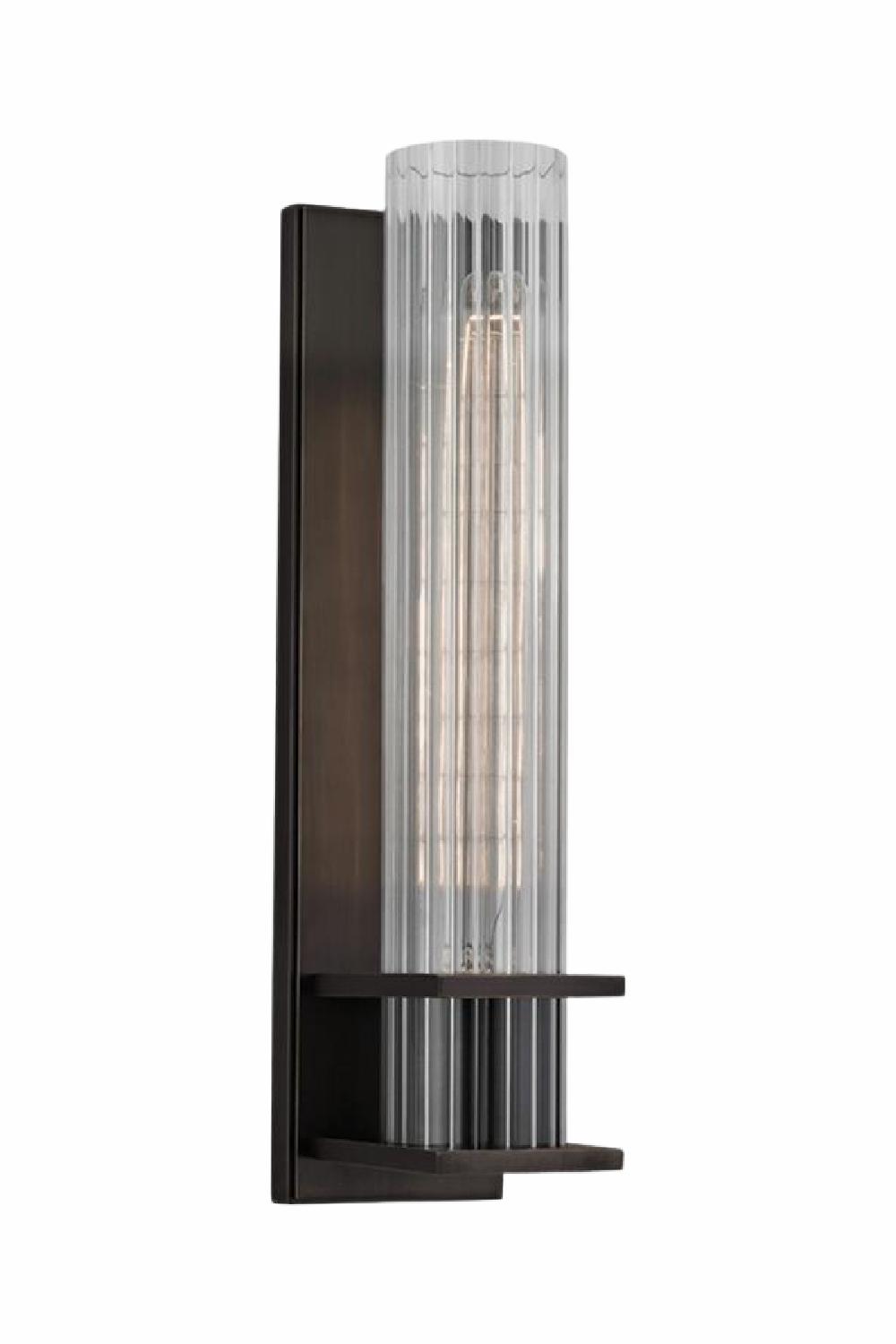 Wall Lamps | Ribbed Glass Wall Light Lighting Wall Lamps