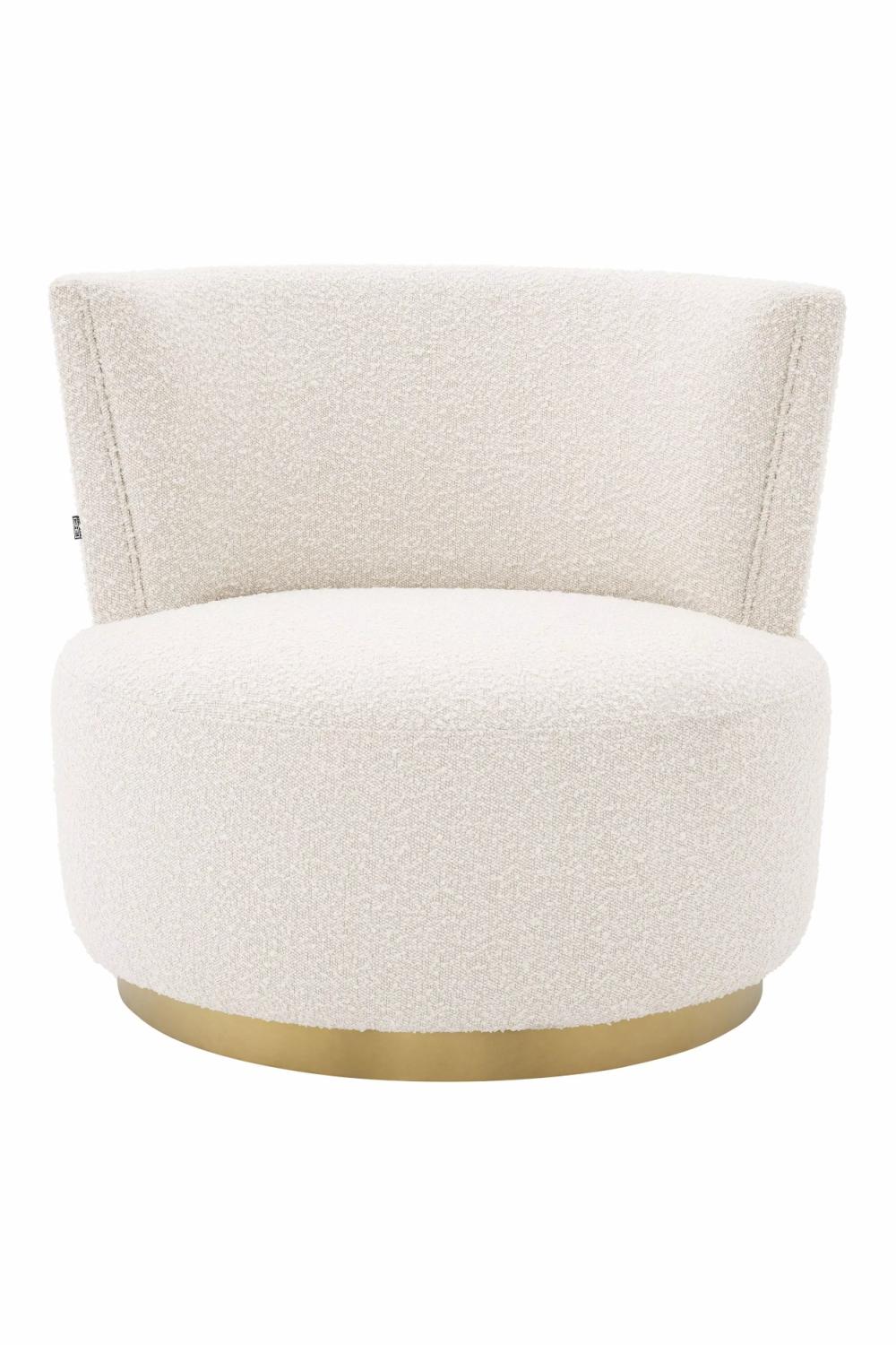 Accent Chairs | Bouclé Swivel Lounge Chair Accent Chairs Accent Chairs